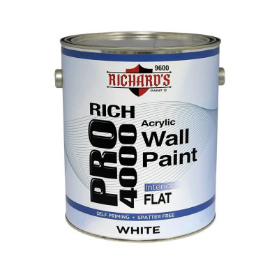 Акрил-латексная краска для стен и потолков Rich Pro 4000 Interior Acrylic Latex Flat Wall Paint