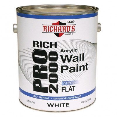 Акриловая краска для стен и потолков  Rich Pro 2000 Interior Flat Acrylic Wall Paint